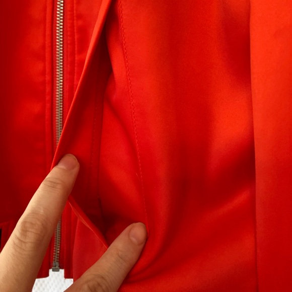 *HP* H&M, red satin bomber jacket, M - Picture 10 of 16